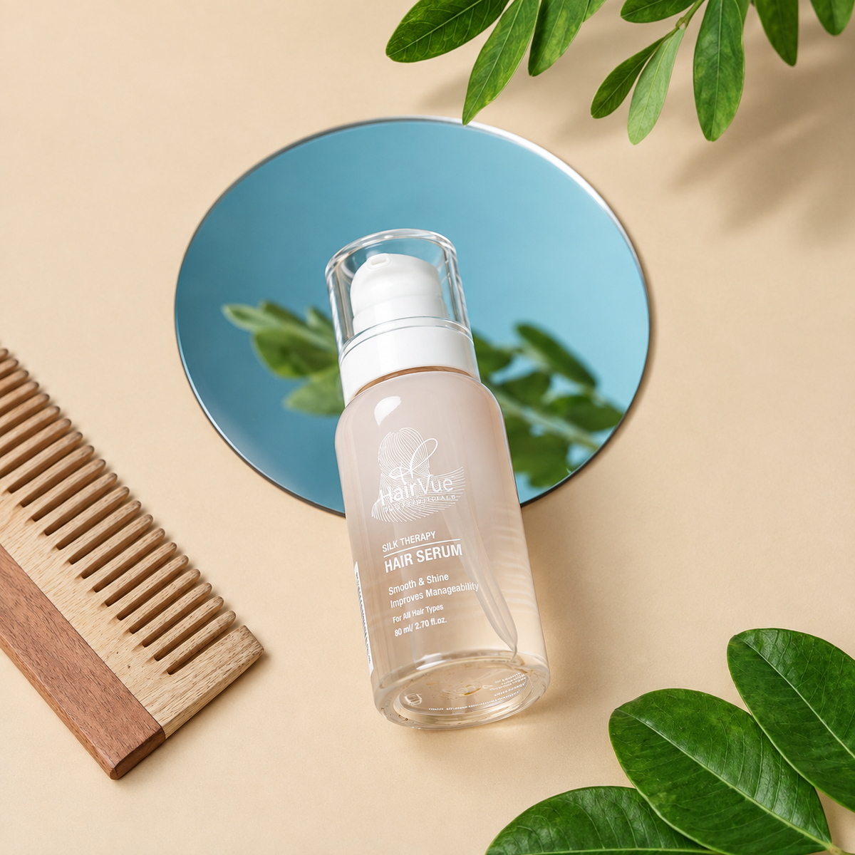 HairVue Silk Therapy Hair Serum – Smooth & Shine