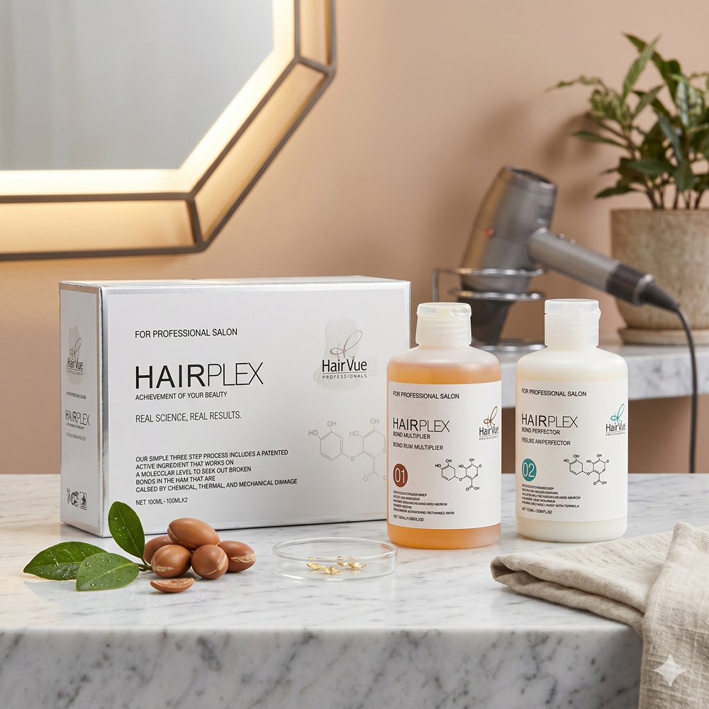 HairVue HairPlex – Two-Step Professional Bond Repair Treatment